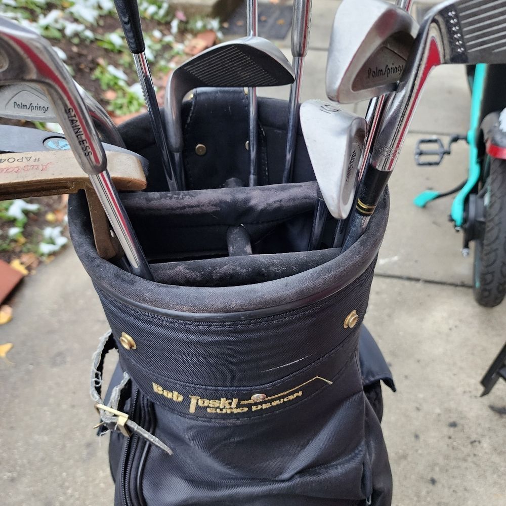 BOB TOSKI  - 6 WAY Golf BAG And Clubs - Please See All Pictures - Picture 4 of 11
